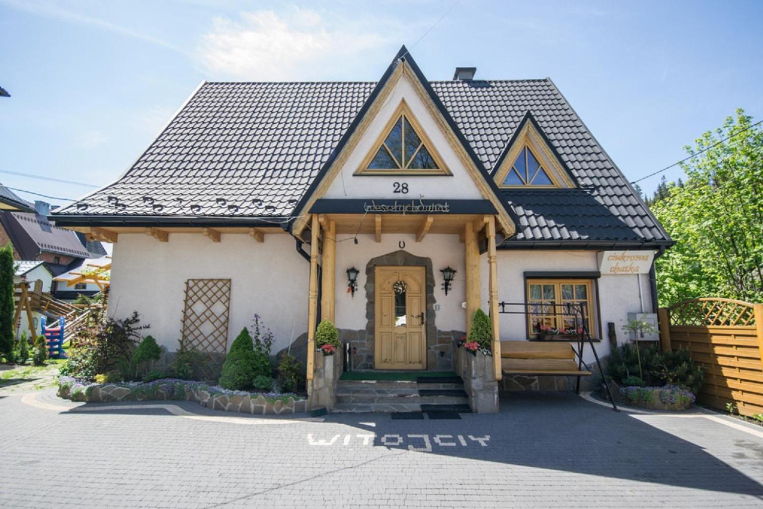 Ciukrowa Chatka Sauna & Jacuzzi ポロニン エクステリア 写真